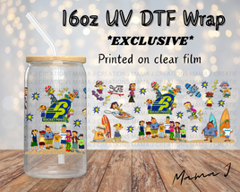 UV DTF Rocket Power Libbey Wrap 16oz