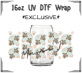 Sea Turtles UV DTF Libby Wrap 16oz