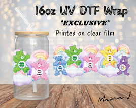 Swear Bears UV DTF Libbey Wrap 16oz