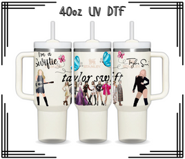 Taylor Swift 40oz UV DTF Wrap TOP Only