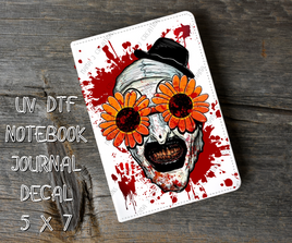 Art The Clown 2 5 x 7 UV DTF Notebook Decal