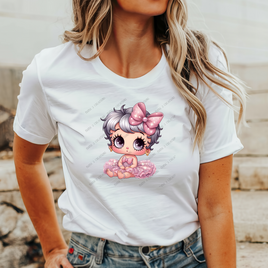 Baby Betty Boop In Pink Tutu HTV Heat Transfer (Exclusive Design)