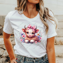 Baby Highland Cow Sublimation Shirt Transfer (Exclusive Designs)