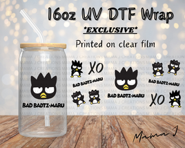 UV DTF Bad Badtz Maru Libbey Wrap 16oz