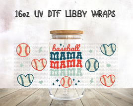 Baseball Mama Libbey Wrap 16oz