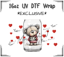 Be Mine UV DTF Libby Wrap 16oz