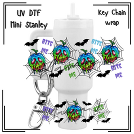 Bite Me UV DTF Mini Stanley Key Chain Wrap