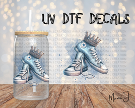 Blue Queen Converse Shoes UV DTF Decal