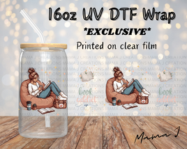 UV DTF Book Addict Libbey Wrap 16oz