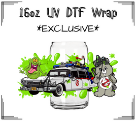 Carebear Ghostbuster UV DTF Libby Wrap 16oz