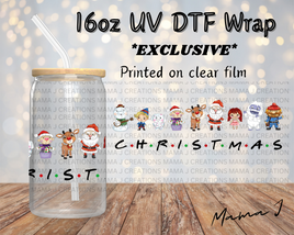 Christmas Libbey Wrap 16oz UV DTF