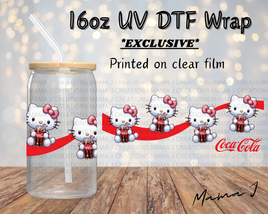 UV DTF Cola Kitty Libbey Wrap 16oz