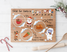 Cookies For Bumble Santa Tray UV DTF Decal Rectangle