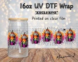 UV DTF Creepy Drink Libbey Wrap 16oz