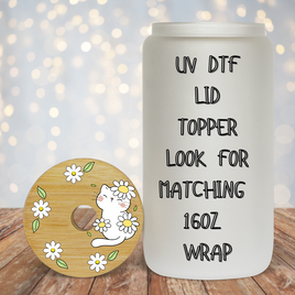 Daisy Kitty UV DTF Lid Topper