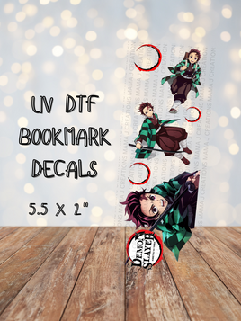 Demon Slayer UV DTF Bookmark