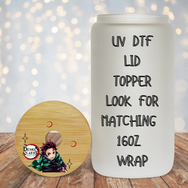 Demon Slayer UV DTF Lid Topper