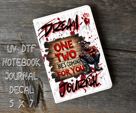 Freddy's Dream Journal 5 x 7 UV DTF Notebook Decal