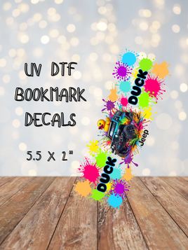 Duck Duck Jeep UV DTF Bookmark