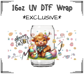 Easter Cow Cutie UV DTF Libby Wrap 16oz