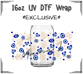 Evil Eye UV DTF Libby Wrap 16oz