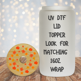 Fall Leaves UV DTF Lid Topper