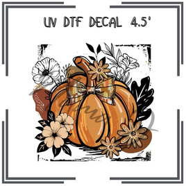 Fall Pumpkin UV DTF Decal