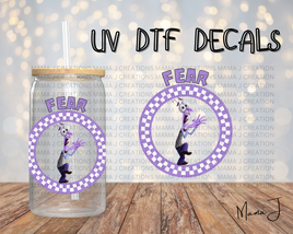 Fear UV DTF Decal