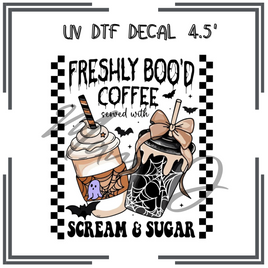 Freshly Boo'd Coffee UV DTF Decal