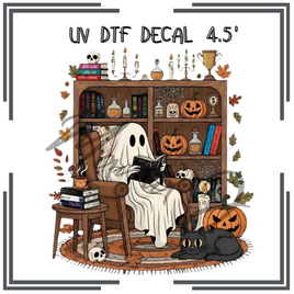 Ghostly Reads UV DTF Decal