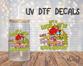 Goin Grinchin' UV DTF Decal