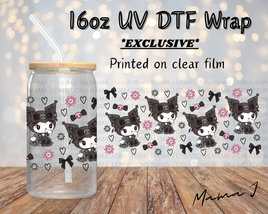 UV DTF Goth Kuromi Libbey Wrap 16oz