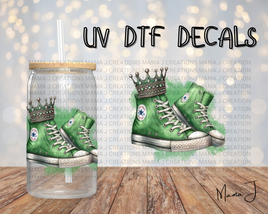 Green Queen Converse Shoes UV DTF Decal