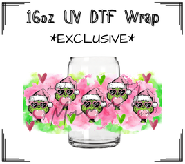 Grinch Bubble UV DTF Libby Wrap 16oz