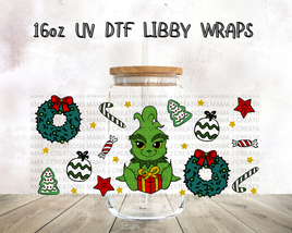 Baby Grinch UV DTF Libby Wrap 16oz