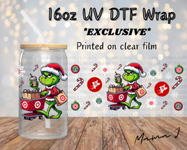 The Grinch Target Shopper Libbey Wrap 16oz