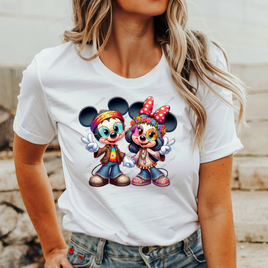 Groovy Mickey & Minnie HTV Heat Transfer (Exclusive Design)