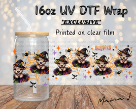 UV DTF Halloween Cow Cutie Libbey Wrap 16oz