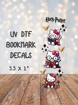 Hello Kitty Harry Potter UV DTF Bookmark