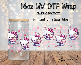 UV DTF Hello Kitty & Piggy Libbey Wrap 16oz