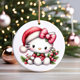 Hello Kitty UV DTF Christmas Ornament Decal