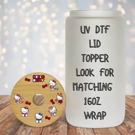 Hello Kitty UV DTF Lid Topper