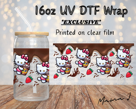 UV DTF Hello Kitty Yoo-Hoo Libbey Wrap 16oz