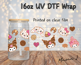 UV DTF HK Concha's & Friends Libbey Wrap 16oz