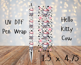 Hello Kitty Cow Cutie UV DTF Pen Wrap