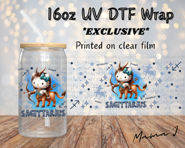 UV DTF Hello Kitty Sagittarius Zodiac Sign Libbey Wrap 16oz