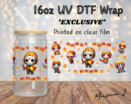 Candy Corn Gang UV DTF Libbey Wrap 16oz