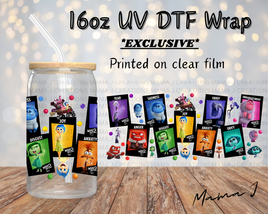 UV DTF Inside Out 2 Libbey Wrap 16oz