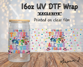 UV DTF All The Feels Libbey Wrap 16oz