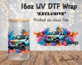 Duck Duck Jeep Splash UV DTF Libby Wrap 16oz